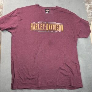 Harley Davidson Shirt Mens 2XL Maroon Corpus Christi Texas Graphic Tee